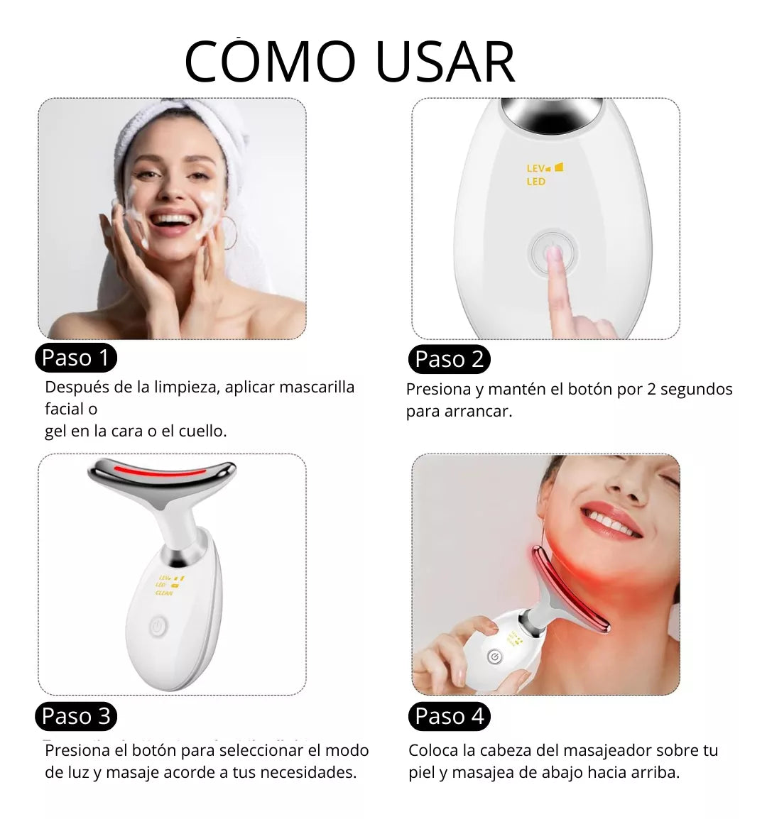 Masajeador Facial de Alta Frecuencia